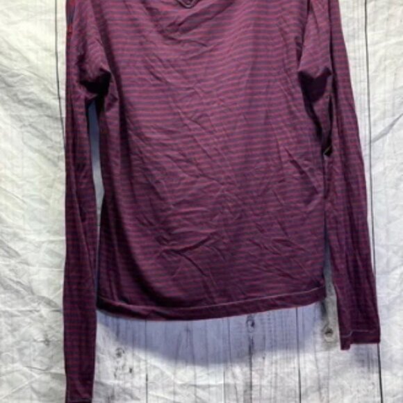 Vintage Prada Striped Long Sleeve Pocket Tee Large - Picture 3 of 4